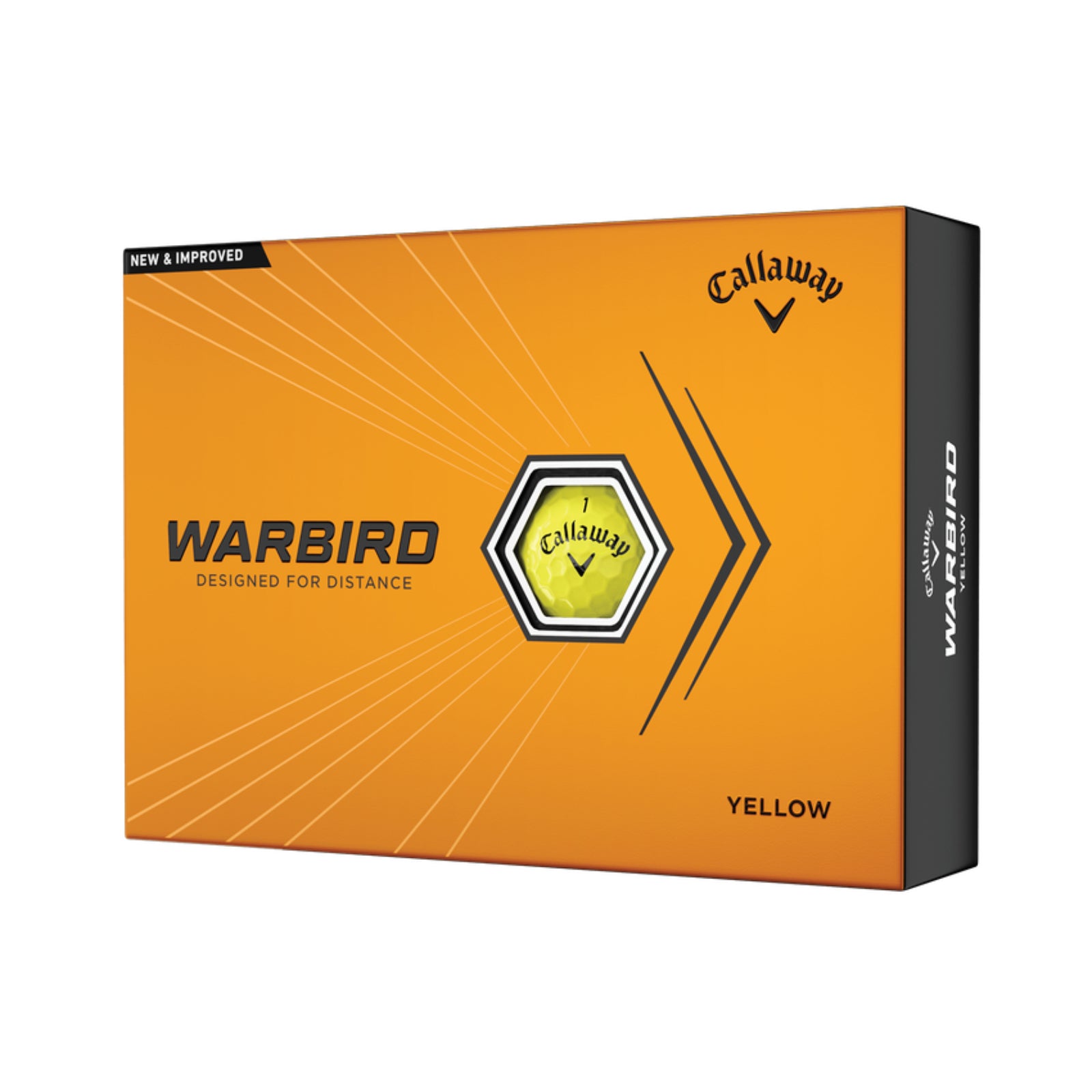 Callaway Golf 2023 Warbird Golf Ball-Yellow 12pk