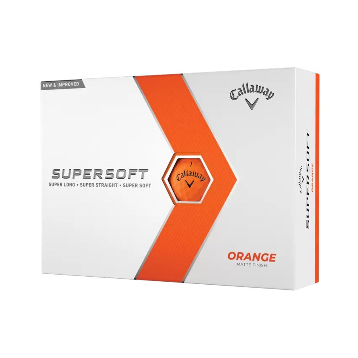 Callaway Golf 2023 Supersoft Golf Ball-Matte Orange 12pk