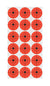 Birchwood Casey Target Spots 1 in. 10 Sheet Pack 360 Targets
