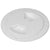Sea-Dog Smooth Quarter Turn Deck Plate - White - 4"