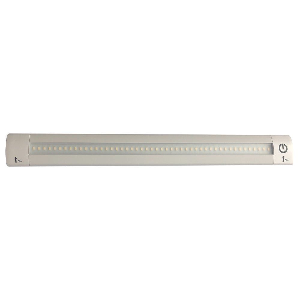 Lunasea LED Light Bar - Built-In Dimmer, Adjustable Linear Angle, 12" Length, 24VDC - Warm White