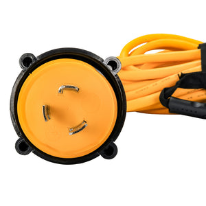 Camco 30 Amp Power Grip Marine Extension Cord - 50 M-Locking/F-Locking Adapter