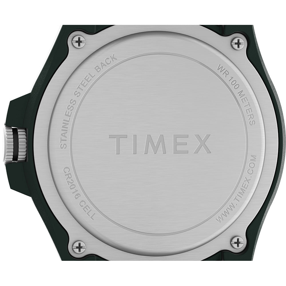 Timex Expedition Acadia Rugged Black Resin Case - Natural Dial - Brown/Black Fabric Strap