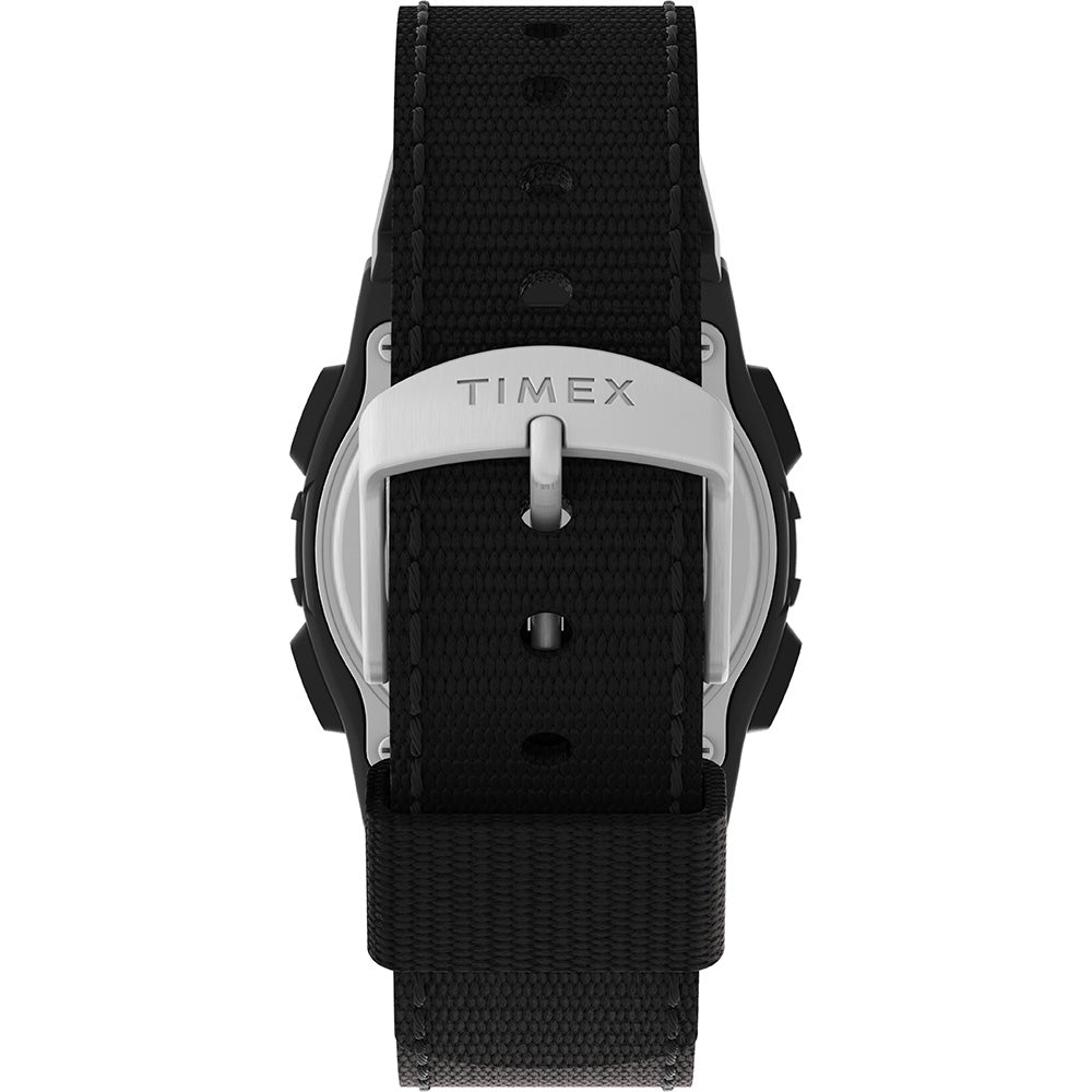 Timex Expedition CAT Midsize Black Resin Case - Black Fabric Strap
