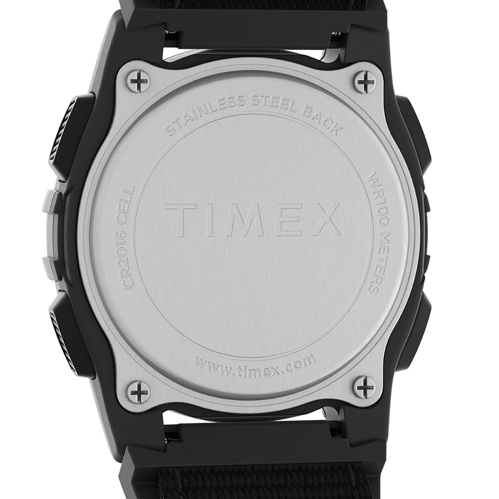 Timex Expedition CAT Midsize Black Resin Case - Black Fabric Strap