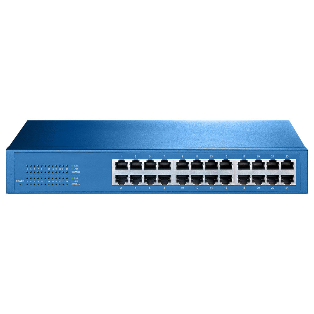 Aigean 24-Port Network Switch - Desk or Rack Mountable - 100-240VAC - 50/60Hz OutdoorUp