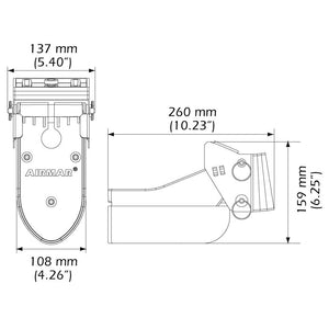 Airmar TM185C-HW High Frequency Wide Beam CHIRP Transom Mount 14-Pin Transducer f/Humminbird OutdoorUp