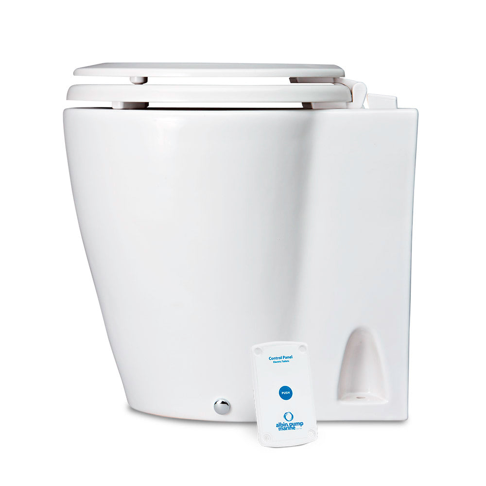 Albin Pump Marine Design Marine Toilet Standard Electric - 12V OutdoorUp