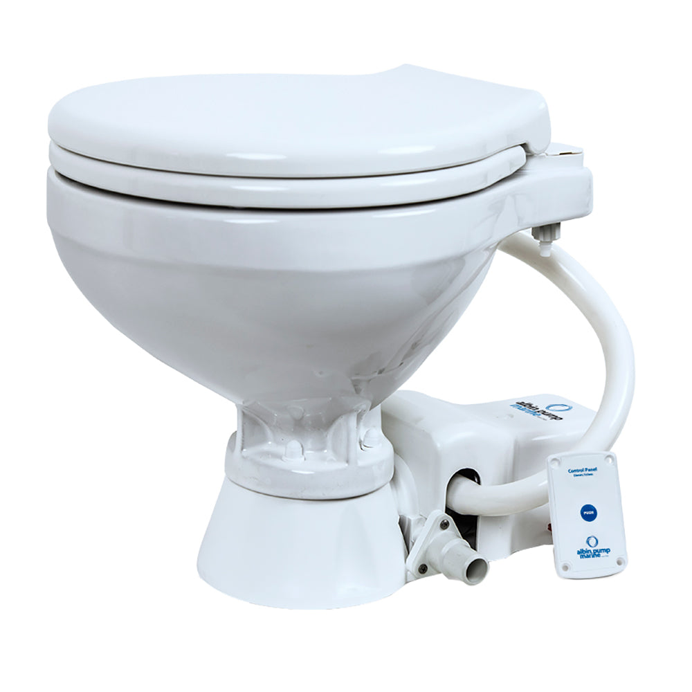 Albin Pump Marine Toilet Standard Electric EVO Compact - 12V OutdoorUp