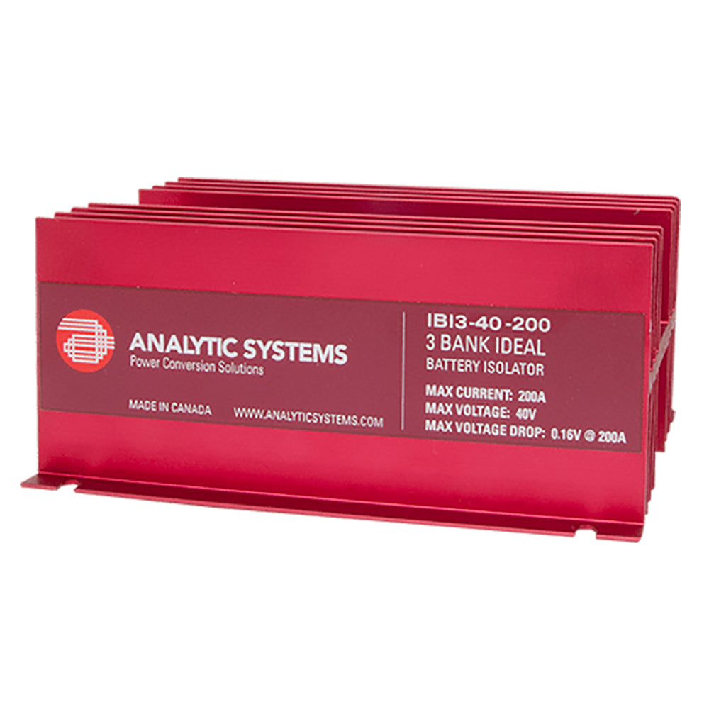 Analytic Systems 200A, 40V 3-Bank Ideal Battery Isolator OutdoorUp