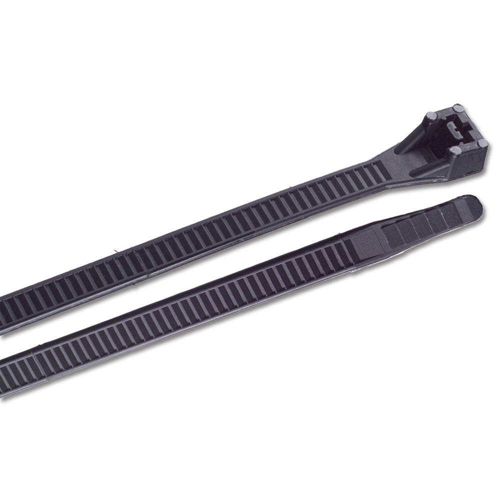 Ancor 15" UV Black Heavy Duty Cable Zip Ties - 100 Pack OutdoorUp