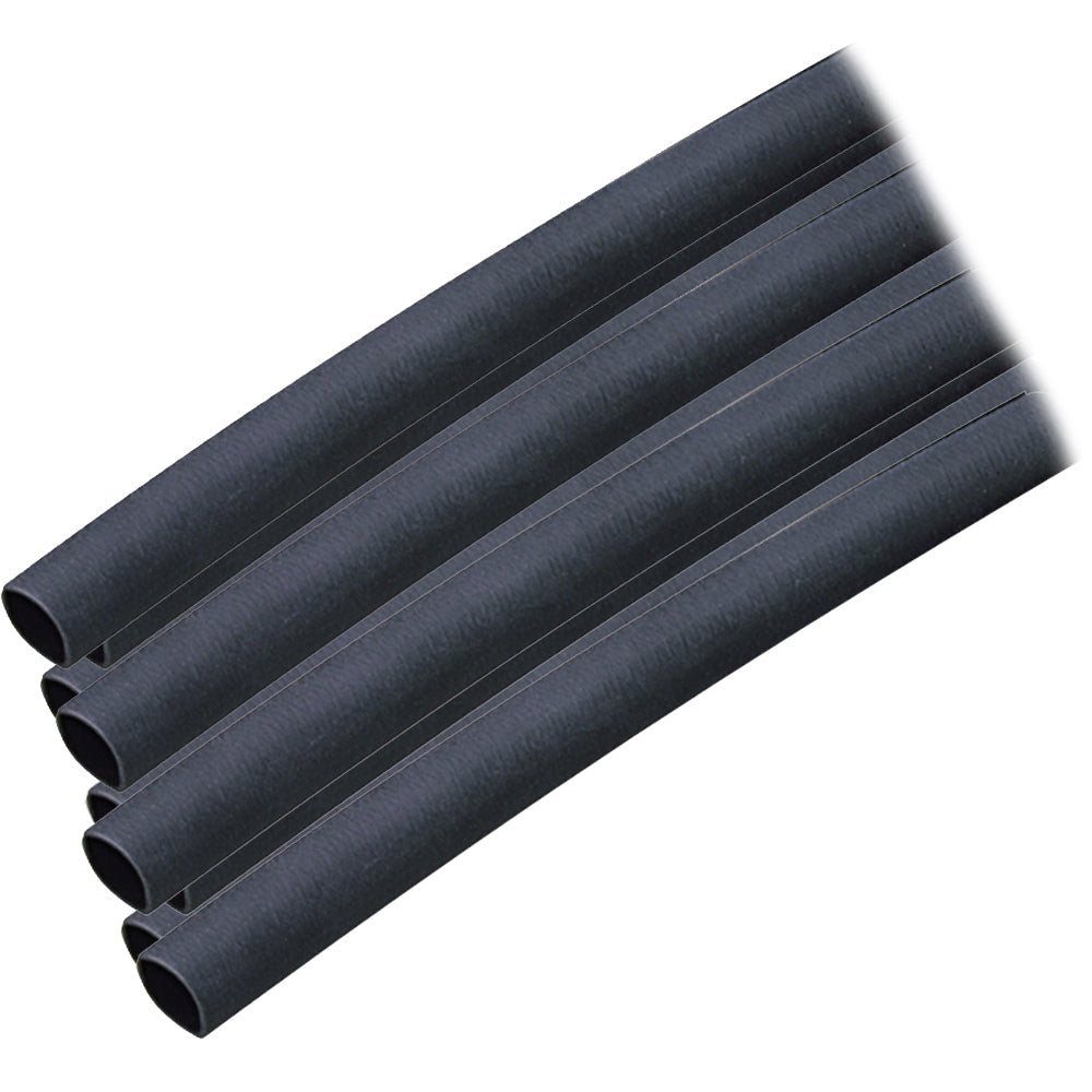 Ancor Adhesive Lined Heat Shrink Tubing (ALT) - 1/4" x 12" - 10-Pack - Black OutdoorUp