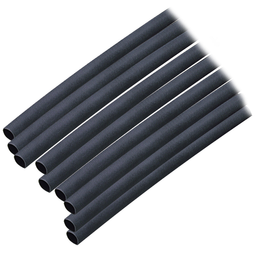 Ancor Adhesive Lined Heat Shrink Tubing (ALT) - 3/16" x 6" - 10-Pack - Black OutdoorUp