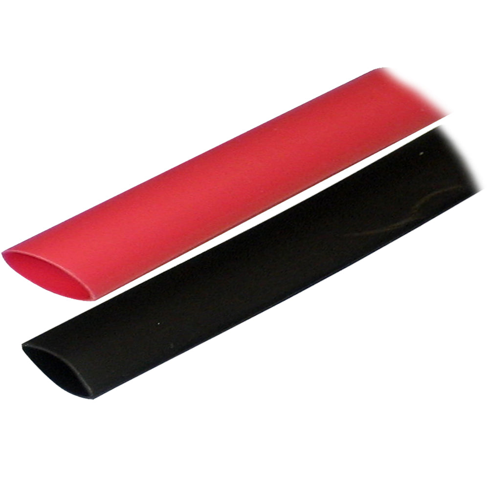 Ancor Adhesive Lined Heat Shrink Tubing (ALT) - 3/4" x 3" - 2-Pack - Black/Red OutdoorUp