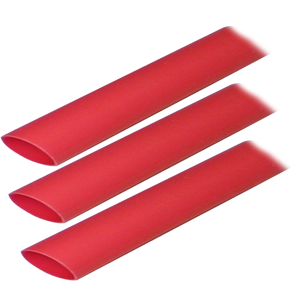 Ancor Adhesive Lined Heat Shrink Tubing (ALT) - 3/4" x 3" - 3-Pack - Red OutdoorUp