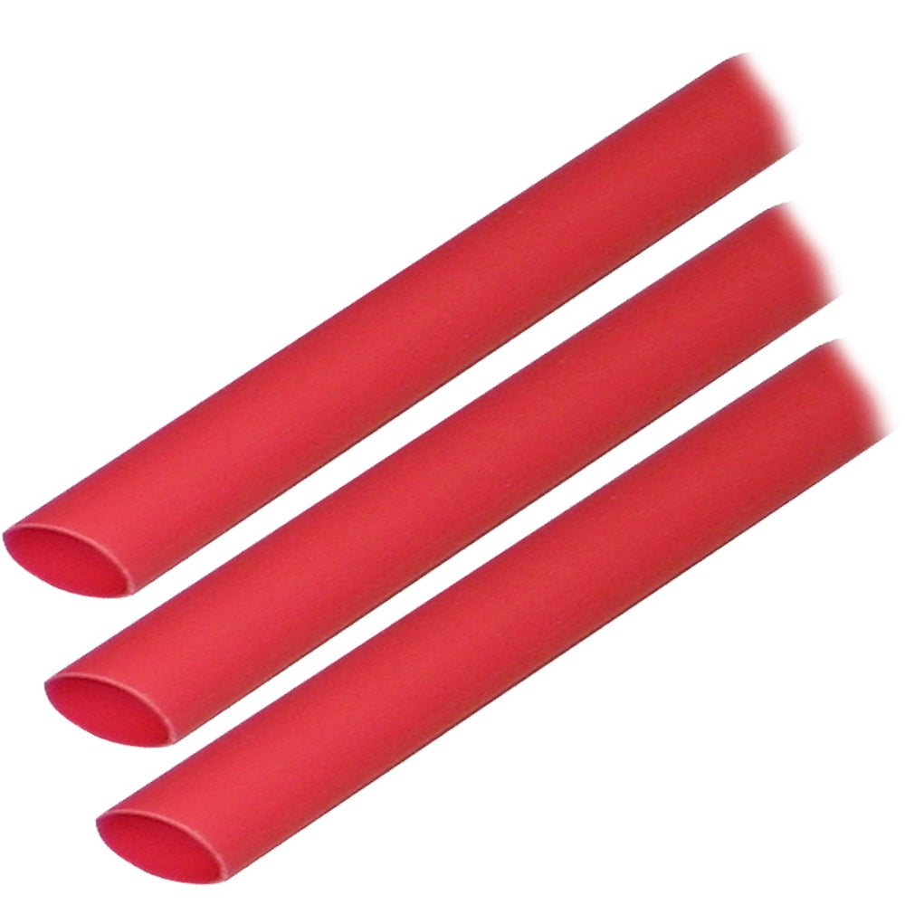 Ancor Adhesive Lined Heat Shrink Tubing (ALT) - 3/8" x 3" - 3-Pack - Red OutdoorUp