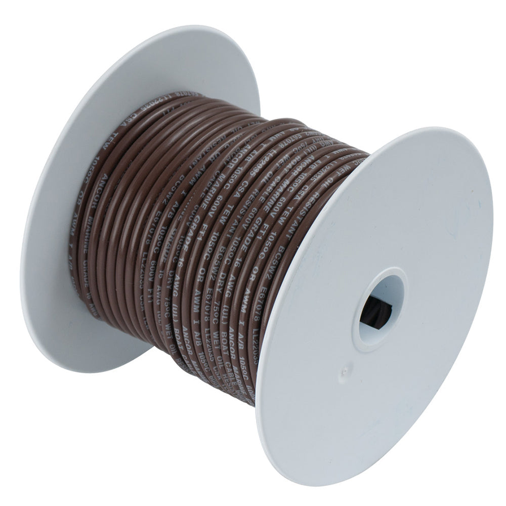 Ancor Brown 10 AWG Tinned Copper Wire - 100' OutdoorUp