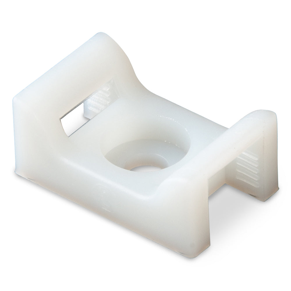 Ancor Cable Tie Mount - Natural - #8 Screw - 100 Pieces Per Bag OutdoorUp