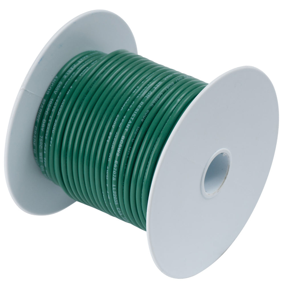 Ancor Green 16 AWG Tinned Copper Wire - 100' OutdoorUp