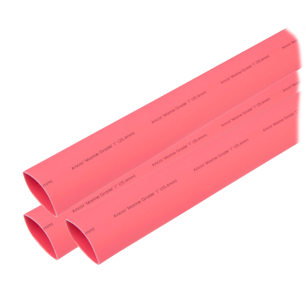 Ancor Heat Shrink Tubing 1" x 3" - Red - 3 Pieces OutdoorUp