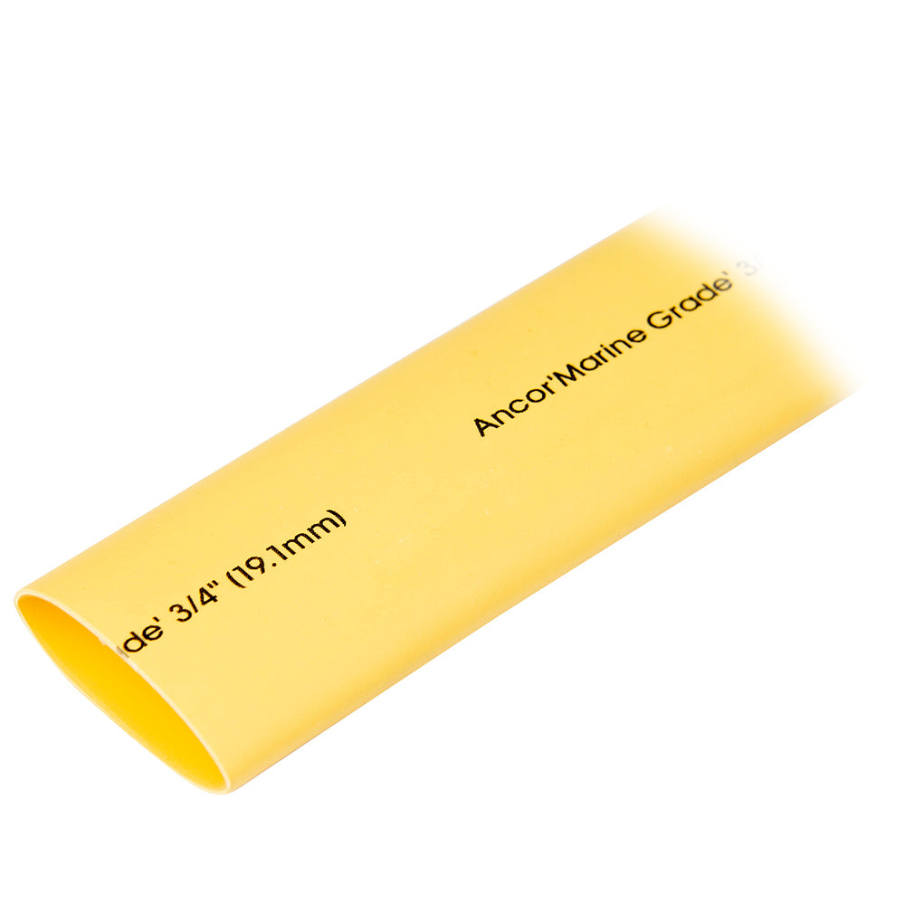 Ancor Heat Shrink Tubing 3/4" x 48" - Yellow - 1 Piece OutdoorUp