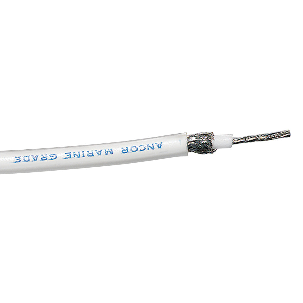 Ancor RG-213 White Tinned Coaxial Cable - 100' OutdoorUp