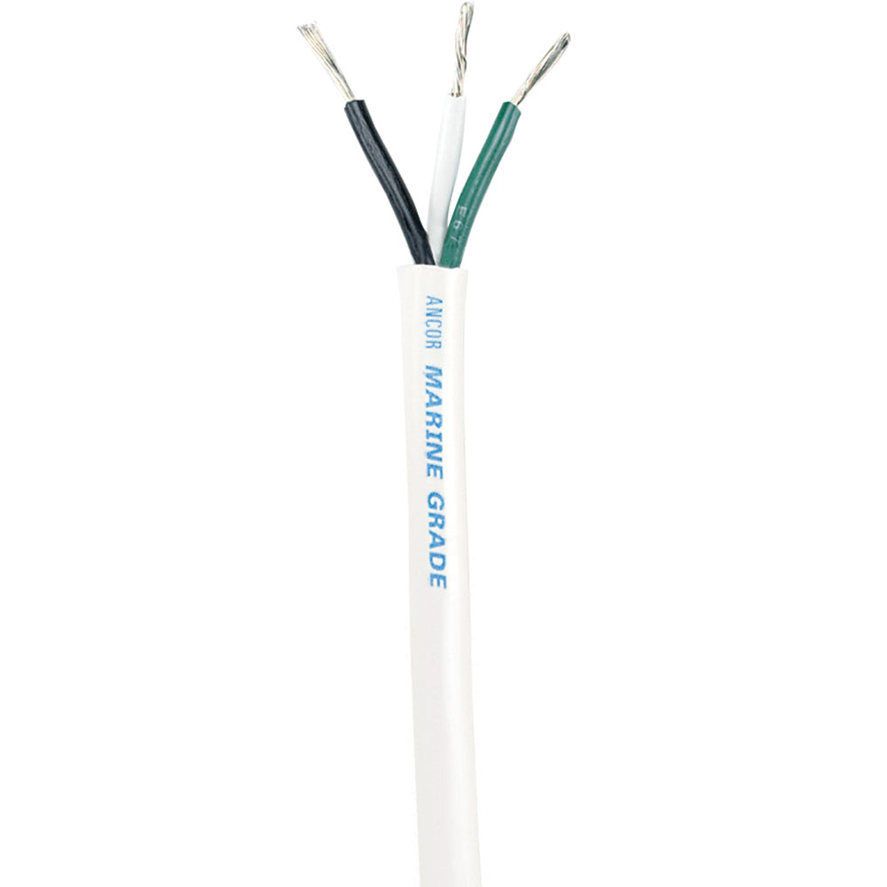 Ancor White Triplex Cable - 12/3 AWG - Round - 100' OutdoorUp