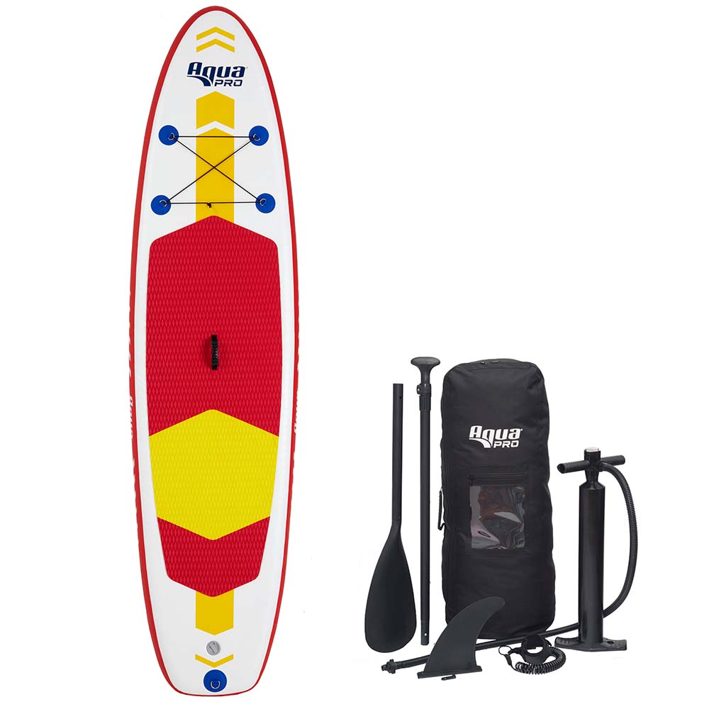 Aqua Leisure 10 Inflatable Stand-Up Paddleboard Drop Stitch w/Oversized Backpack f/Board  Accessories OutdoorUp