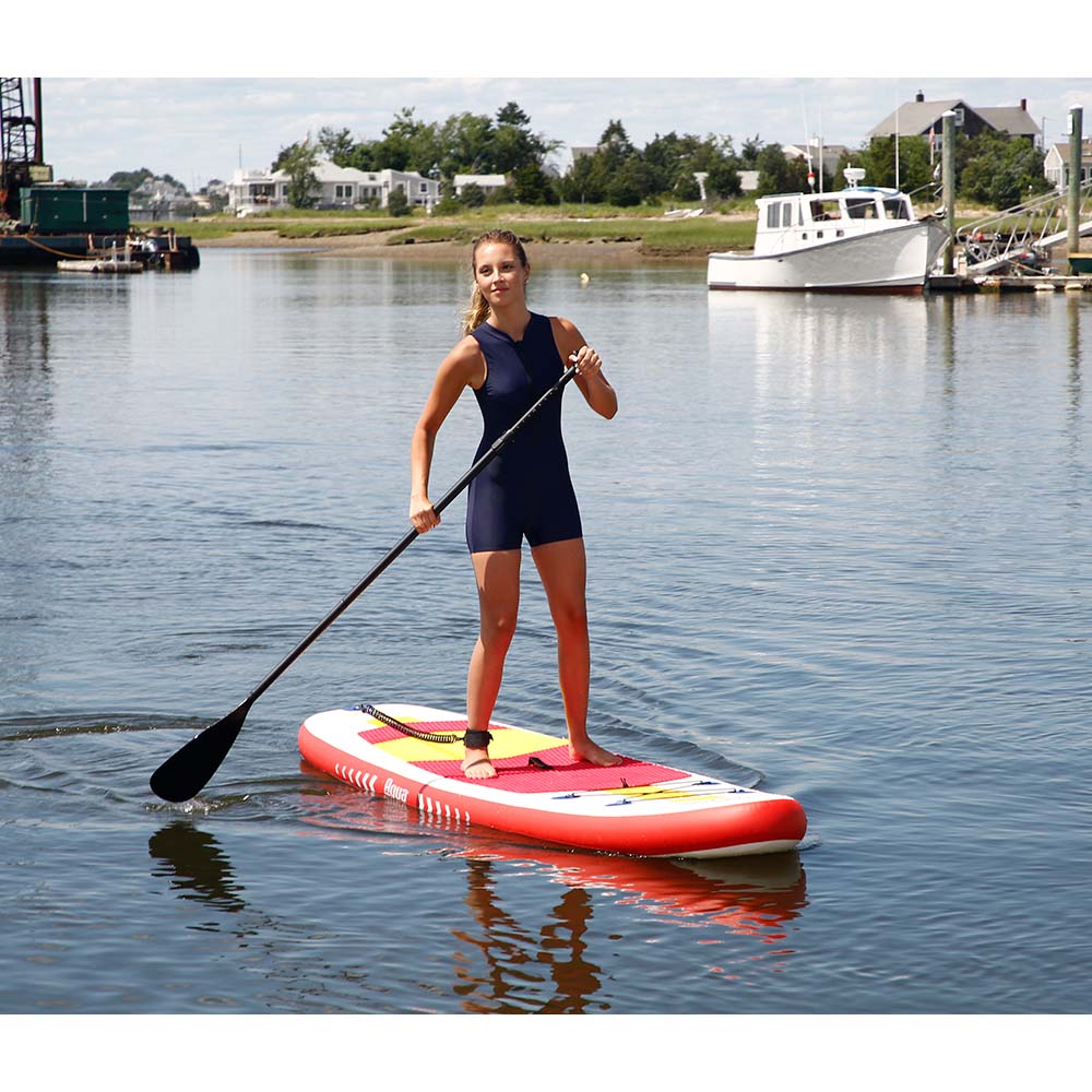 Aqua Leisure 10 Inflatable Stand-Up Paddleboard Drop Stitch w/Oversized Backpack f/Board  Accessories OutdoorUp