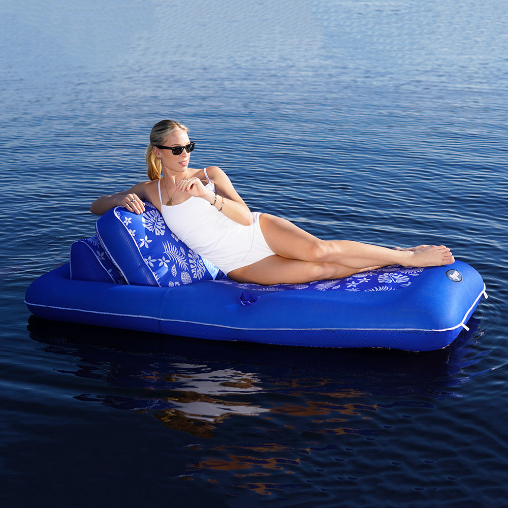 Aqua Leisure Supreme Convertible Lounge Ripstop Hawaiin Wave OutdoorUp