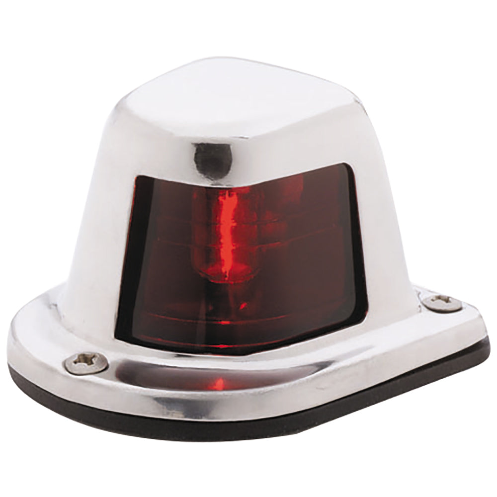 Attwood 1-Mile Deck Mount, Red Sidelight - 12V - Stainless Steel Housing OutdoorUp