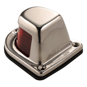 Attwood 1-Mile Deck Mount, Red Sidelight - 12V - Stainless Steel Housing OutdoorUp