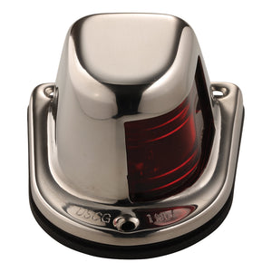 Attwood 1-Mile Deck Mount, Red Sidelight - 12V - Stainless Steel Housing OutdoorUp