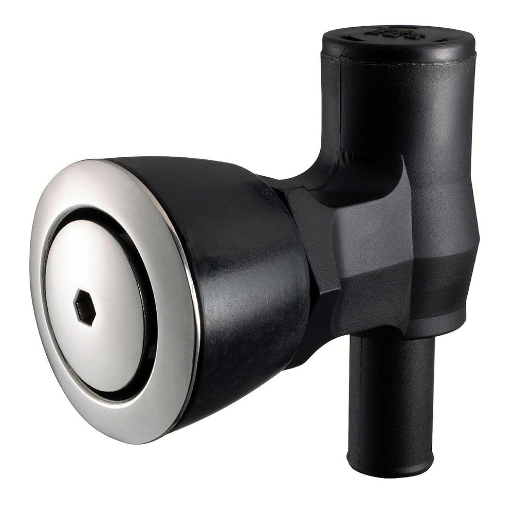 Attwood 90 P-Trap Fuel Tank Vent - Flush Mount - Black w/Stainless Steel Vent Head OutdoorUp