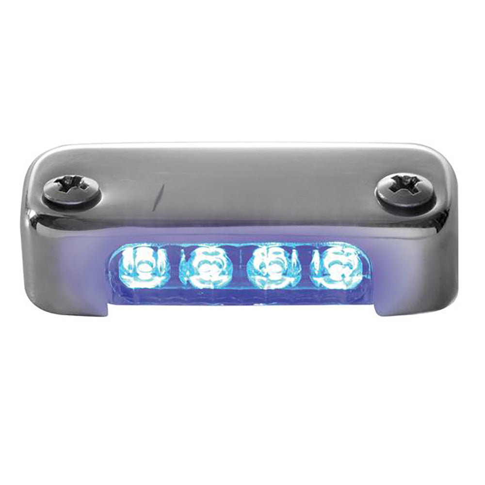 Attwood Blue LED Micro Light w/Stainless Steel Bezel  Vertical Mount OutdoorUp