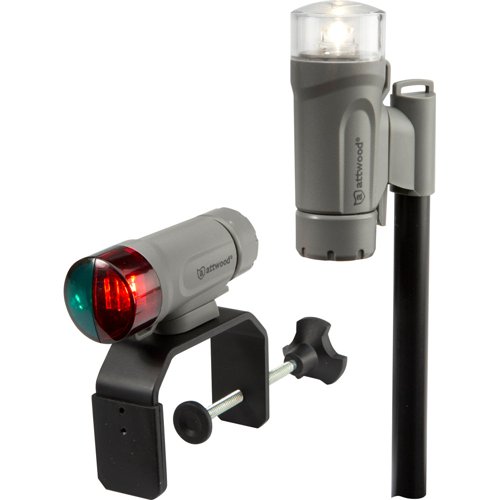 Attwood Clamp-On Portable LED Light Kit - Marine Gray OutdoorUp