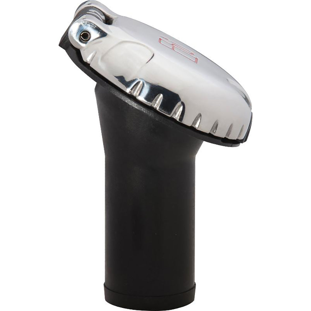 Attwood Deck Fill f/Carbon Canister System - Angled Body  Scalloped Stainless Steel Cap OutdoorUp