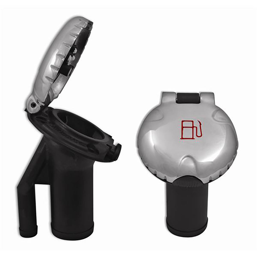 Attwood Deck Fill f/Pressure Relief Systems - Angled Body  Scalloped Stainless Steel Cap OutdoorUp