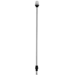 Attwood Frosted Globe All-Around Pole Light w/2-Pin Locking Collar Pole - 12V - 30" OutdoorUp