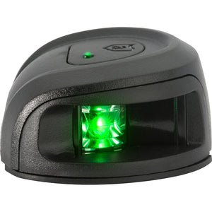 Attwood LightArmor Deck Mount Navigation Light - Black Composite - Starboard (green) - 2NM OutdoorUp