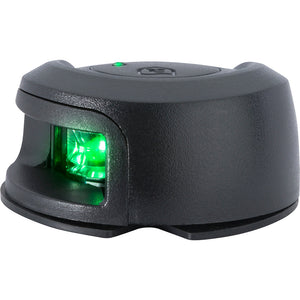 Attwood LightArmor Deck Mount Navigation Light - Black Composite - Starboard (green) - 2NM OutdoorUp