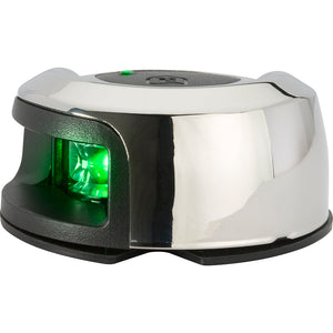 Attwood LightArmor Deck Mount Navigation Light - Stainless Steel - Starboard (green) - 2NM OutdoorUp