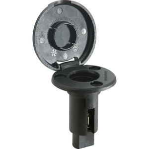 Attwood LightArmor Plug-In Base - 2 Pin - Black - Round OutdoorUp