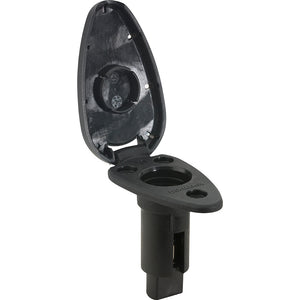 Attwood LightArmor Plug-In Base - 2 Pin - Black - Teardrop OutdoorUp