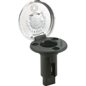 Attwood LightArmor Plug-In Base - 2 Pin - Stainless Steel - Round OutdoorUp