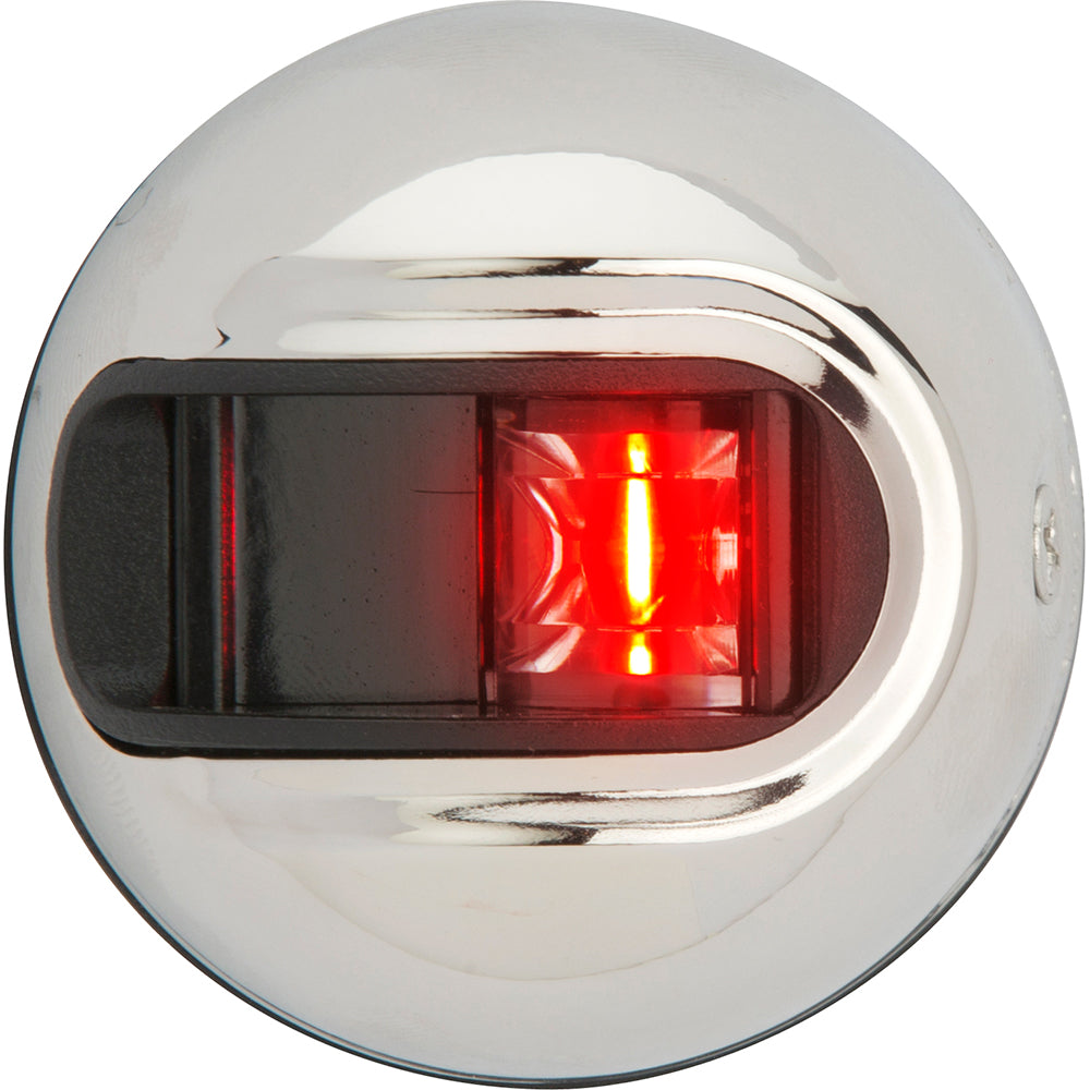 Attwood LightArmor Vertical Surface Mount Navigation Light - Port (red) - Stainless Steel - 2NM OutdoorUp