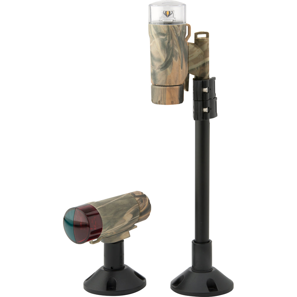 Attwood PaddleSport Portable Navigation Light Kit - Screw Down or Adhesive Pad - RealTree Max-4 Camo OutdoorUp