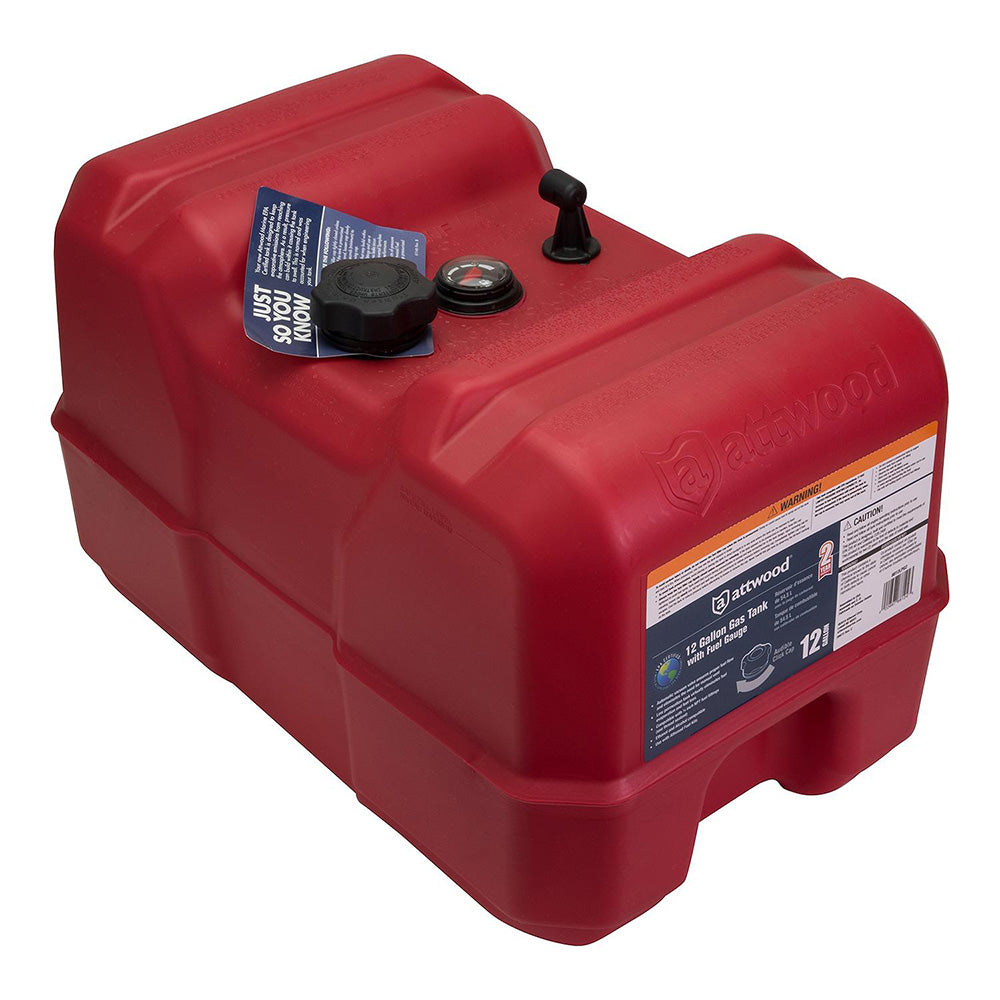 Attwood Portable Fuel Tank - 12 Gallon w/Gauge OutdoorUp