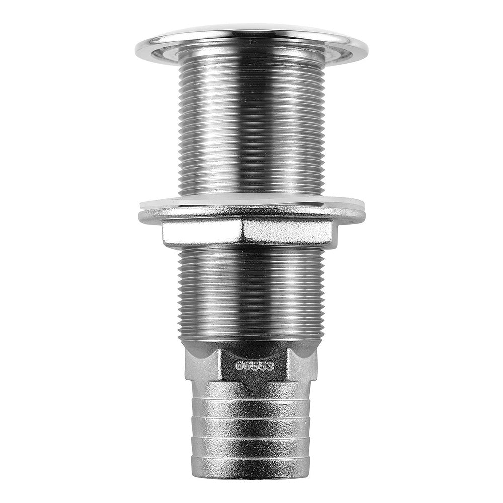 Attwood Stainless Steel Scupper Valve Barbed - 1-1/2" Hose Size OutdoorUp