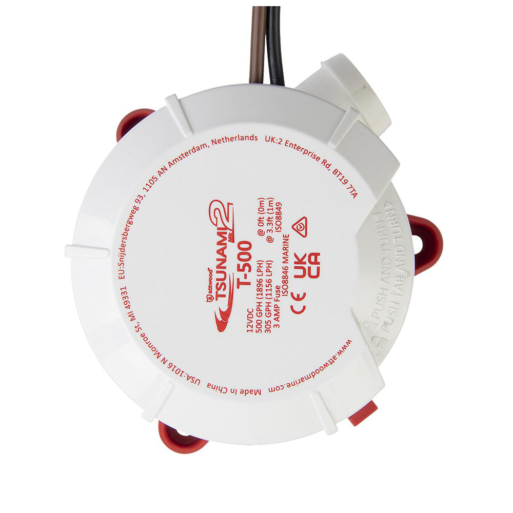 Attwood Tsunami MK2 Manual Bilge Pump - T500 - 500 GPH  12V OutdoorUp